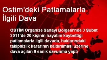Ostim'deki Patlamalarla İlgili Dava