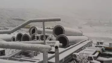 Yıldız Dağı'na Mevsimin İlk Karı Düştü