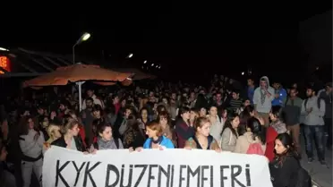 Bornova Kyk'da Protestolar Üçüncü Gününde