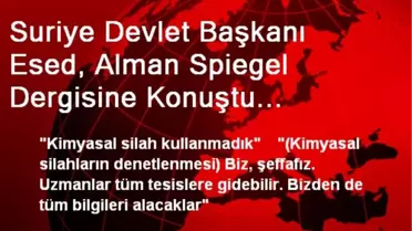 Esad: BM, Bizden Tüm Bilgileri Alacak