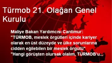 Türmob 21. Olağan Genel Kurulu