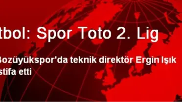 Futbol: Spor Toto 2. Lig