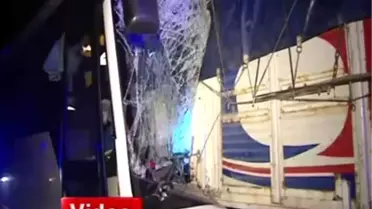 Ankara'da Kaza Yapan Sürücüyü İtfaiye Erleri Kurtardı