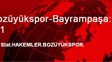 Bozüyükspor-Bayrampaşa: 2-1