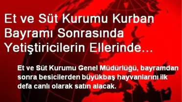 Et ve Süt Kurumu Kurban Bayramı Sonrasında Yetiştiricilerin Ellerinde Kalan Kurbanlıkları Alacak