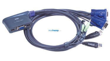 Aten Cs62us 2 Portlu Usb Vga Kvm Switch
