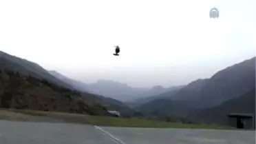 Askeri helikopter beyin kanaması geçiren çocuk için havalandı