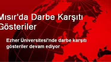 Mısır'da Darbe Karşıtı Gösteriler