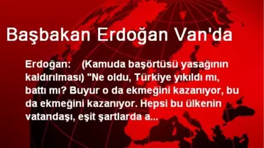 Başbakan Erdoğan Van'da