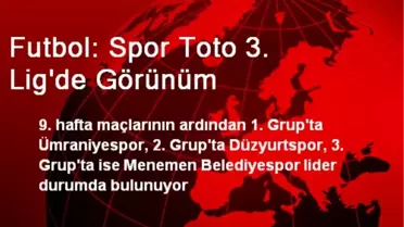 Futbol: Spor Toto 3. Lig'de Görünüm