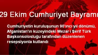 Mezar-i Şerif'te Cumhuriyetin 90. Yılı Kutlandı