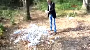 Koliler Dolusu Okul Sütü Ormanlık Alanda Bulundu