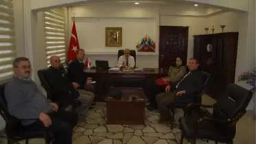 Tema Temsilcileri Kaymakam Mahmut Halal'ı Ziyaret Etti