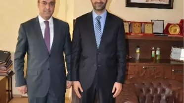 Ali Sinanoğlu Nusaybin Kaymakamı Abdulhalin Can'ı Ziyaret Etti
