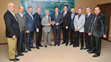 Tüm Rumeli Dernekleri Federasyonu Bozbey'i Ziyaret Etti