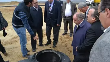 Edirne'nin İlk Katı Atık Bertaraf ve Düzenli Depolama Tesisi'nde İnşaat Sürüyor