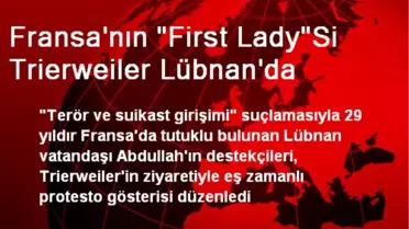 Fransa'nın 'First Lady'Si Trierweiler Lübnan'da