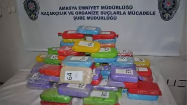 Amasya'da 33.5 Kilo Eroin Yakalandı