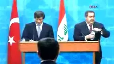 Dışişleri Bakanı Davutoğlu Irak Dışişleri Bakanı Zebari ile Ortak Basın Toplantısı Düzenledi