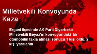 Ergani İlçesinde Milletvekili Konvoyunda Kaza