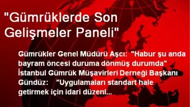 'Gümrüklerde Son Gelişmeler Paneli'