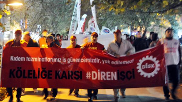 Disk'ten 5 Bin Kişilik 'Kıdem Tazminatı' Protestosu