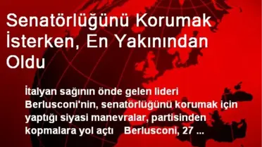Senatörlüğünü Korumak İsterken, En Yakınından Oldu