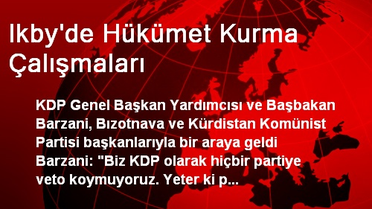 Ikby'de Hükümet Kurma Çalışmaları