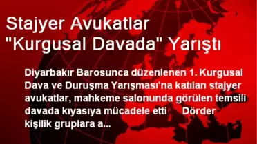 Stajyer Avukatlar 'Kurgusal Davada' Yarıştı