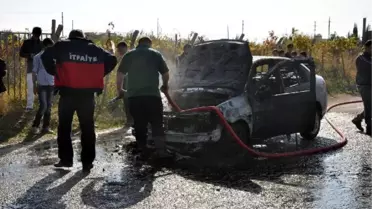 Direksiyon Sınavında Otomobil Yandı