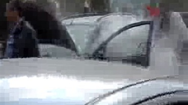 Otomobili Alev Alan Kadın Sürücü Ağladı