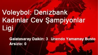 Voleybol: Denizbank Kadınlar Cev Şampiyonlar Ligi