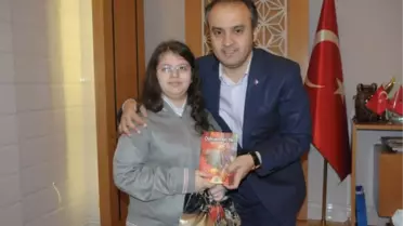 Aktaş, İnegöllü Küçük Yazarı Makamında Ağırladı
