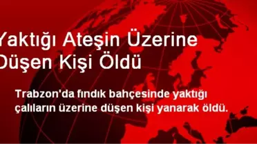 Yaktığı Ateşin Üzerine Düşen Kişi Öldü
