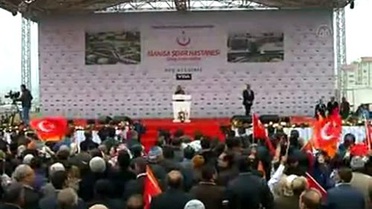 Müezzinoğlu, Manisa Şehir Hastanesi temel atma törenine katıldı