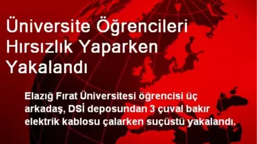 Üniversite Öğrencileri Hırsızlık Yaparken Yakalandı