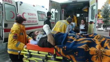Konya'da Kar Yağışı Hayatı Felç Etti