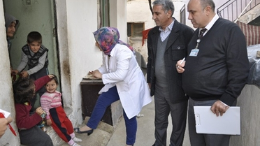 Torbalı'da Yaşayan Suriyeliler Aşılandı