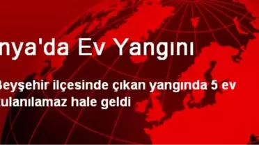 Konya'da Ev Yangını