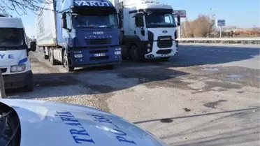(Özel Haber) Kar Lastiği Olmayan Ticariler Yandı