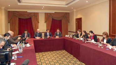 Davutoğlu: ''Nalbantyan ile son derece sıcak ve samimi bir görüşme gerçekleştirdik'' -