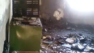 Köy İmamının 3 Yılda Tamamlanan Lojmanı Bir Saatte Kül Oldu