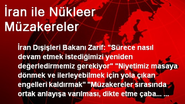 İran ile Nükleer Müzakereler
