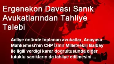 Ergenekon Davası Sanık Avukatlarından Tahliye Talebi