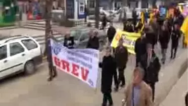 Keşan'da Sendika Üyelerinden 'Bütçe' Eylemi