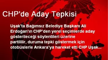 CHP'de Aday Tepkisi