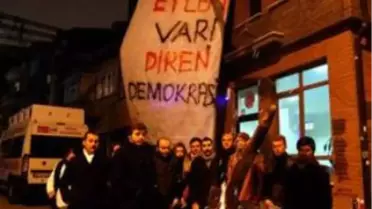 CHP'de Pankartlı Eylem