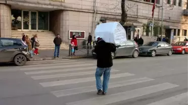 Zonguldak'ta Tabutlu Eylem