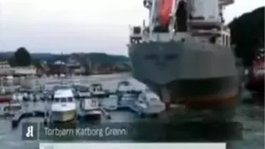 Norveç'e Ait Rum Bandıralı Gemi Yatları Böyle Parçaladı