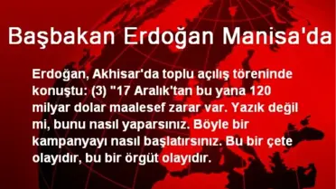 Başbakan Erdoğan Manisa'da